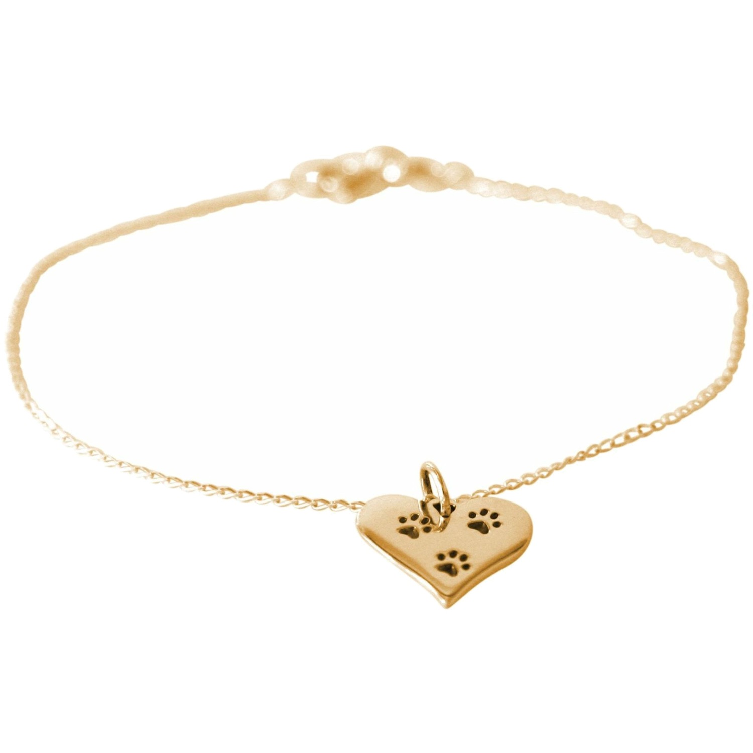 Armband 'HERZ PFOTE von KATZE oder Hund'