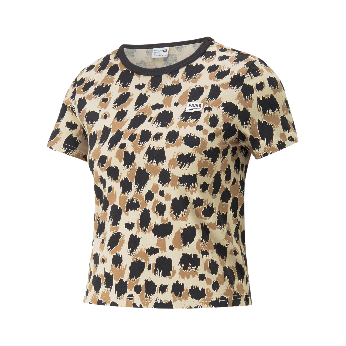PUMA DOWNTOWN AOP T-Shirt Damen Braun F88