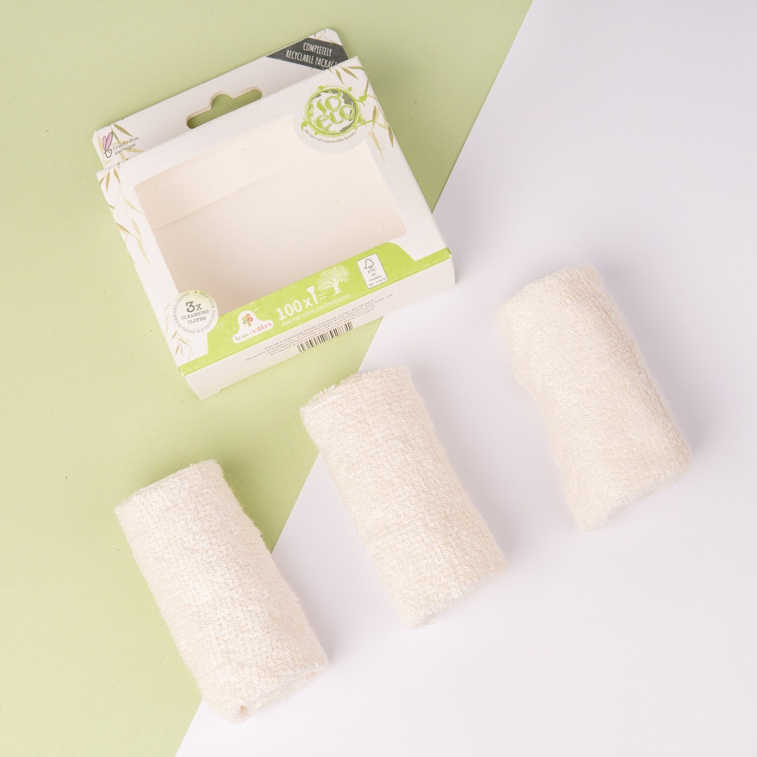Ensemble SoEco avec 3 chiffons de nettoyage