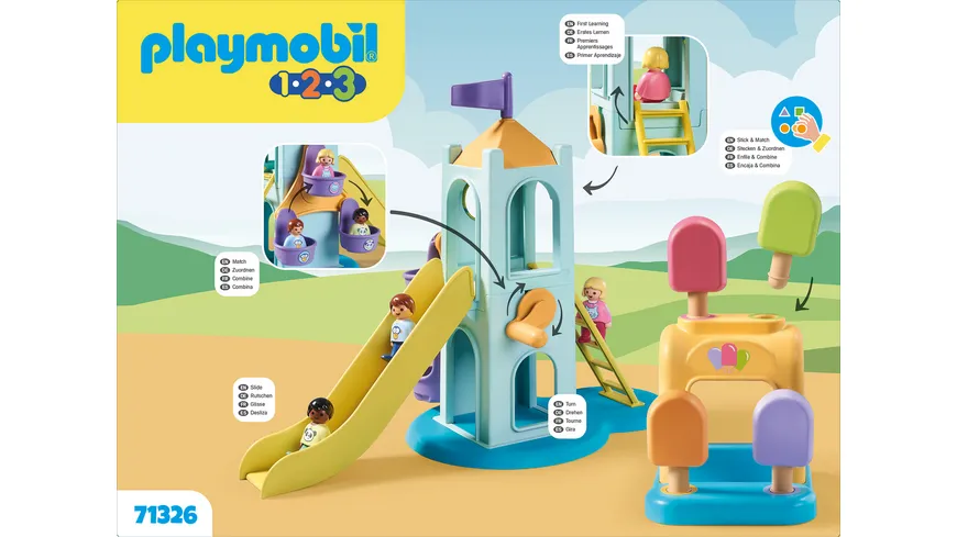 PLAYMOBIL 71326 1.2.3 Erlebnisturm mit Eisstand