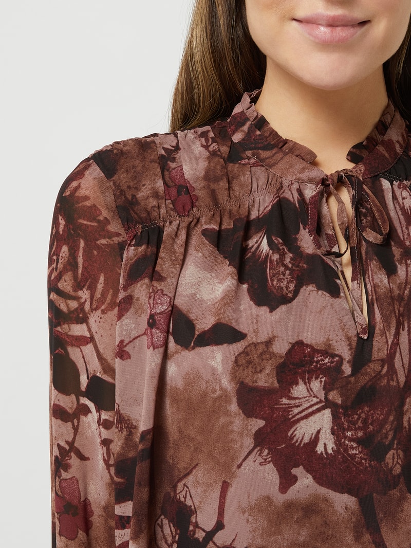 Blusenshirt mit Allover-Muster in altrosa