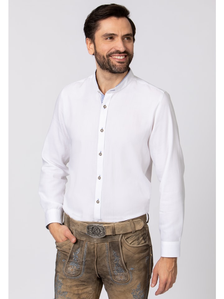 Stockerpoint Stockerpoint Trachtenhemd Raffa in weiss-blau günstig kaufen