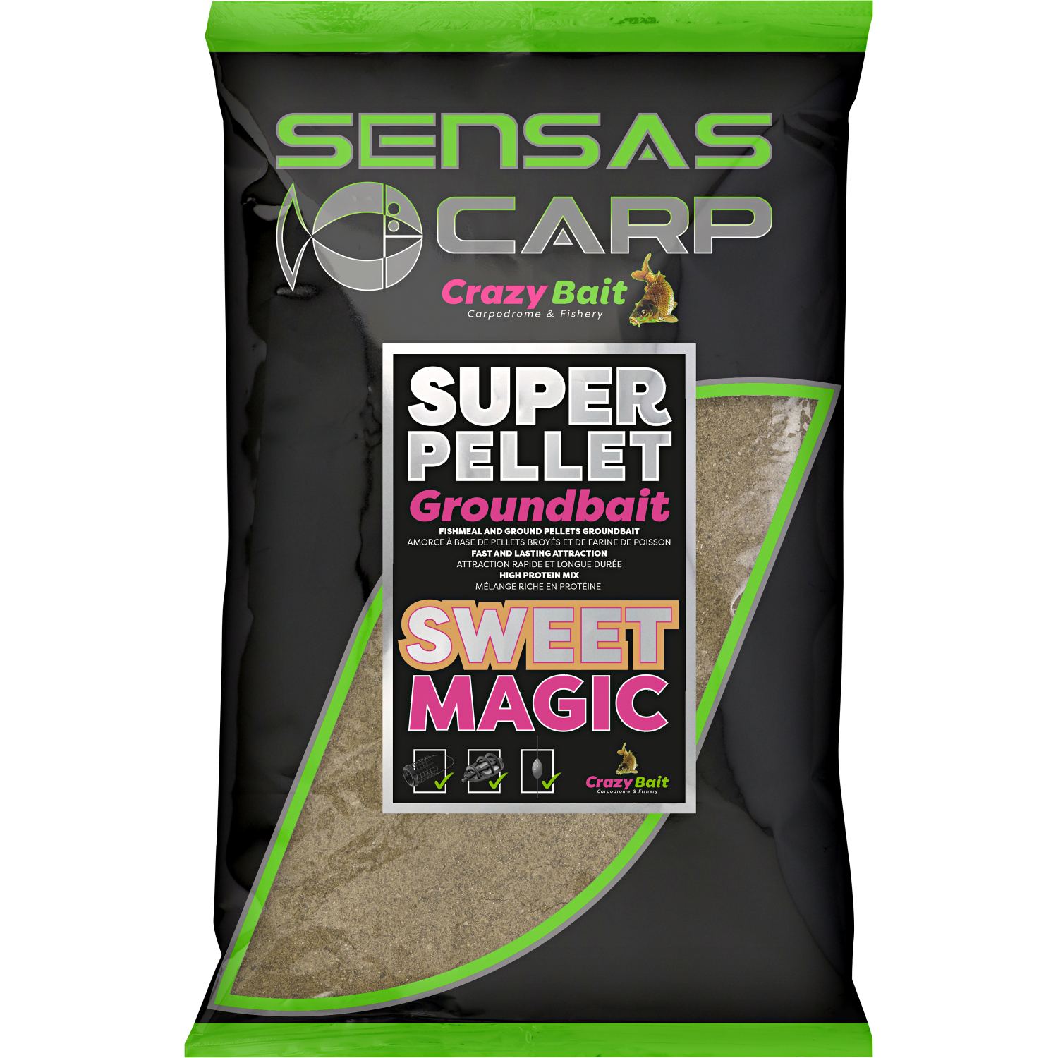 Sensas Groundbait Super Pellet (Sweet Magic)