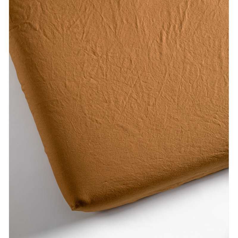 Drap-housse en Percale de Coton Bio lavé 1 personne