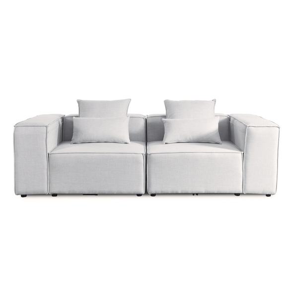 Modulares Sofa VERONA, S, hellgrau