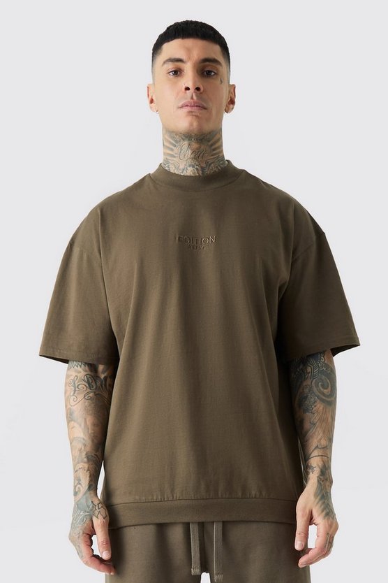 Tall Oversize T-Shirt mit Reißverschluss