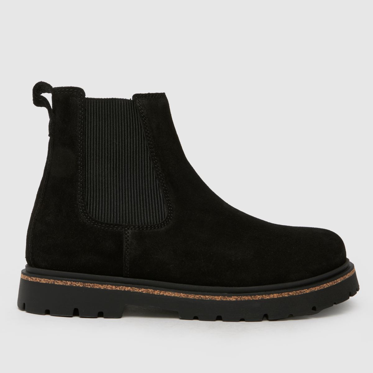 BIRKENSTOCK magasfa slip-on csizma fekete színben