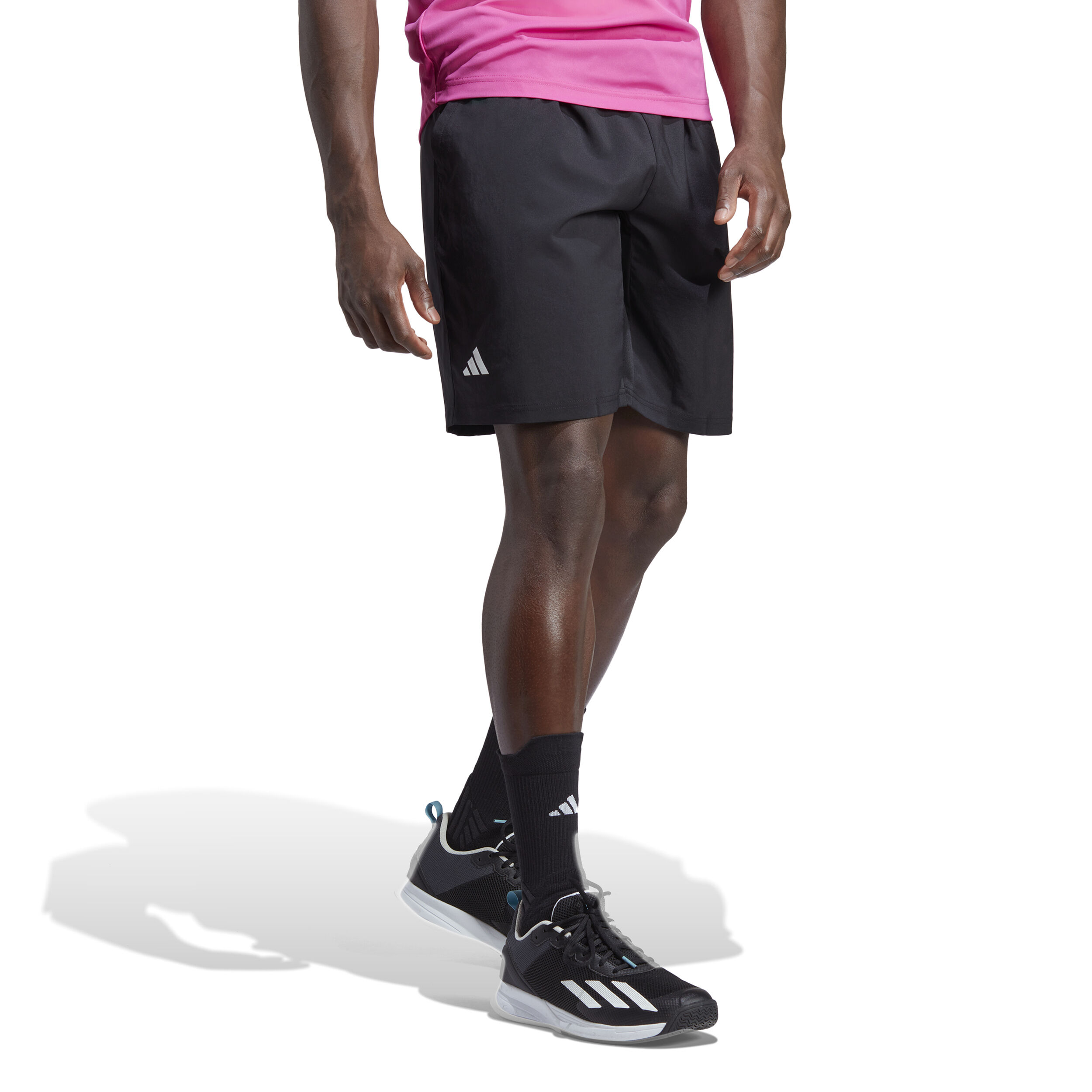 Club 3-Stripes 9in Shorts Herren - Schwarz, Weiß