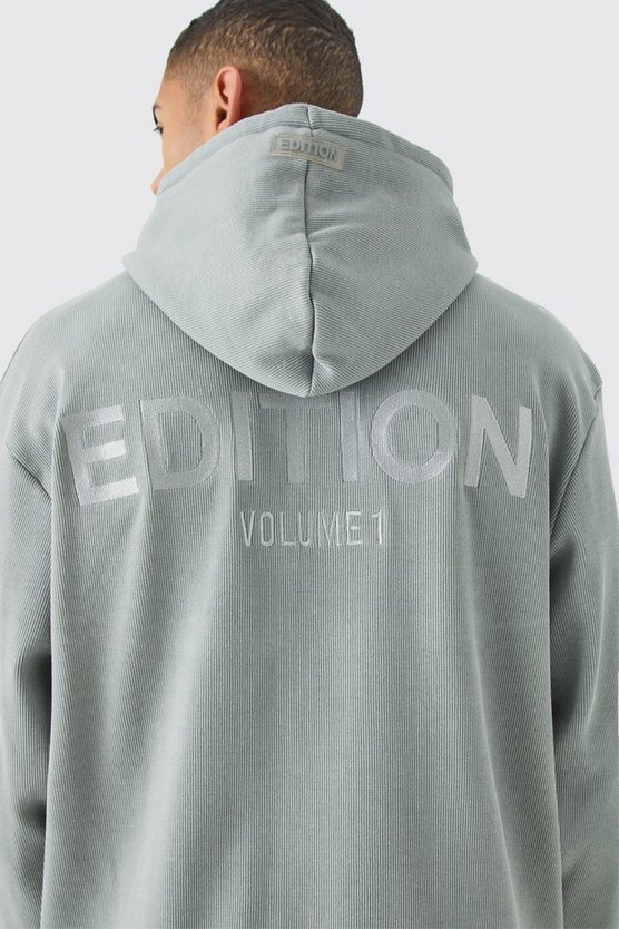 Gerippter Oversize Edition Hoodie