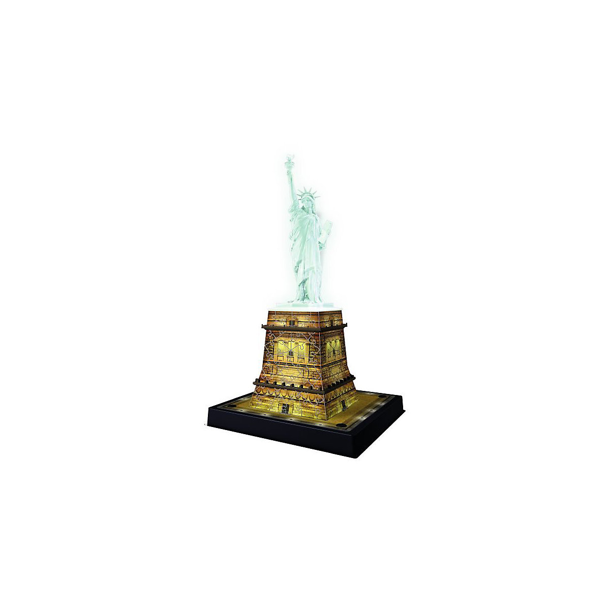 3D-Puzzle Night mit LED, H40 cm, 108 Teile, Freiheitsstatue mit Licht