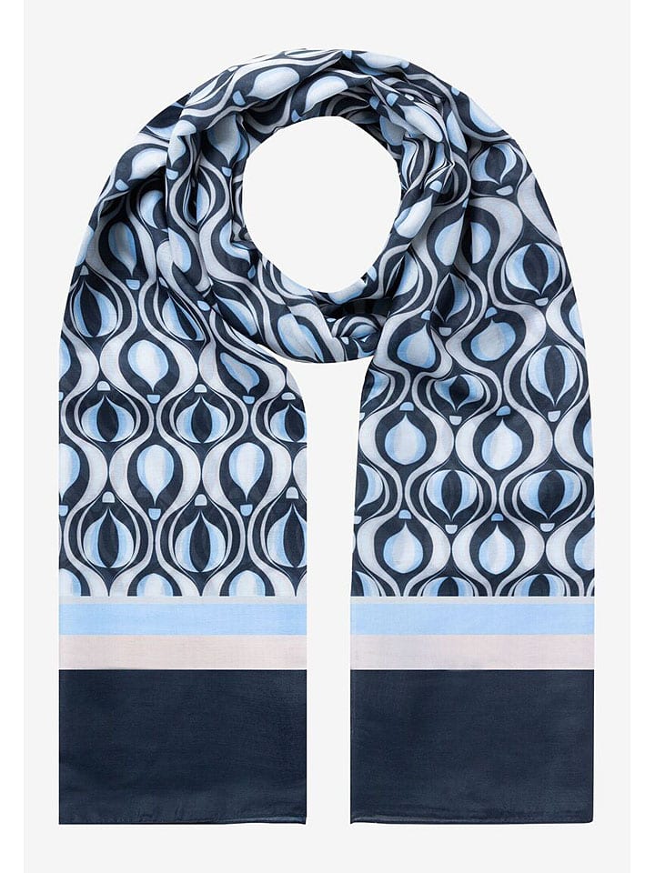 More & More Schal in Hellblau/ Dunkelblau - (L)180 x (B)70 cm günstig kaufen onesize