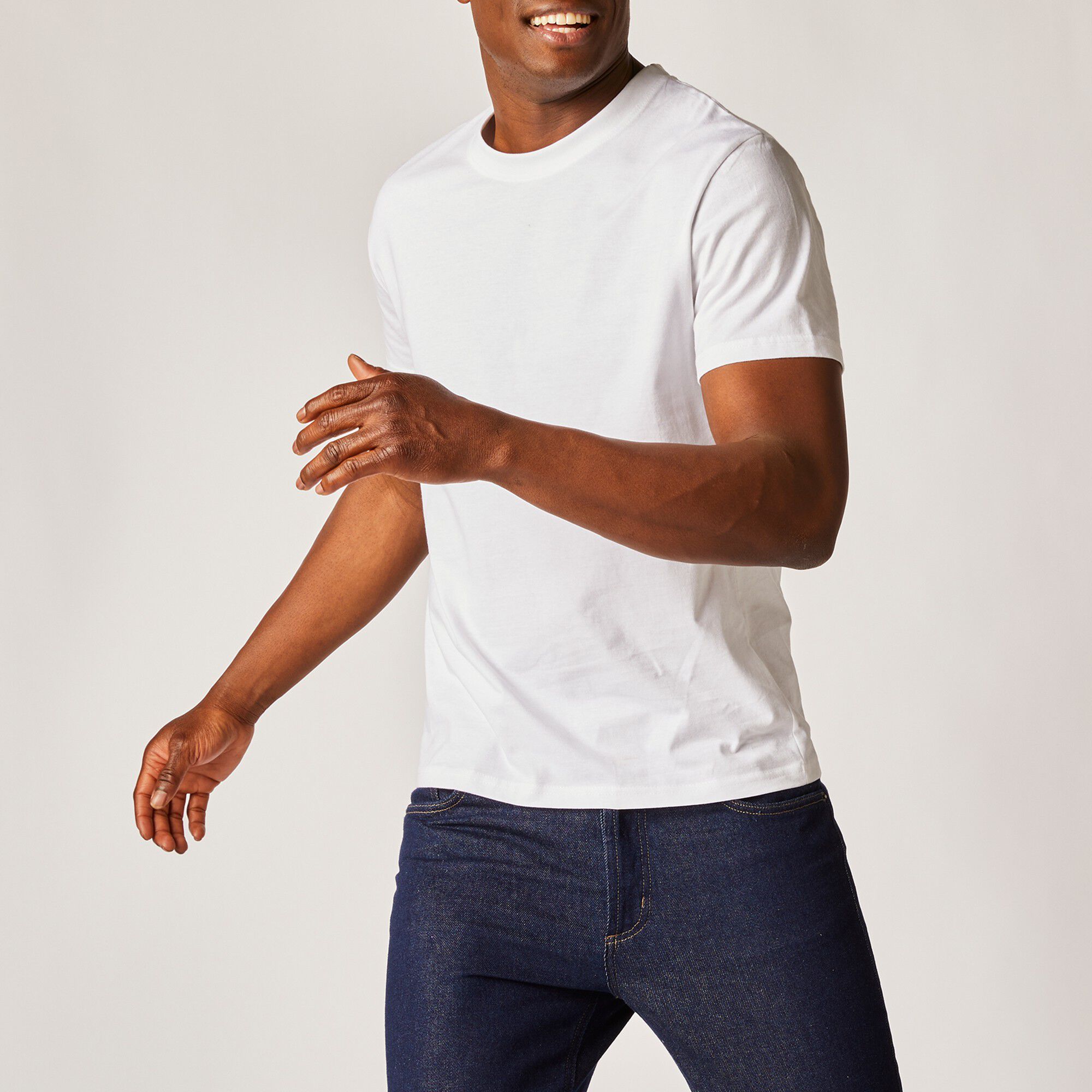 T-shirt col rond manches courtes