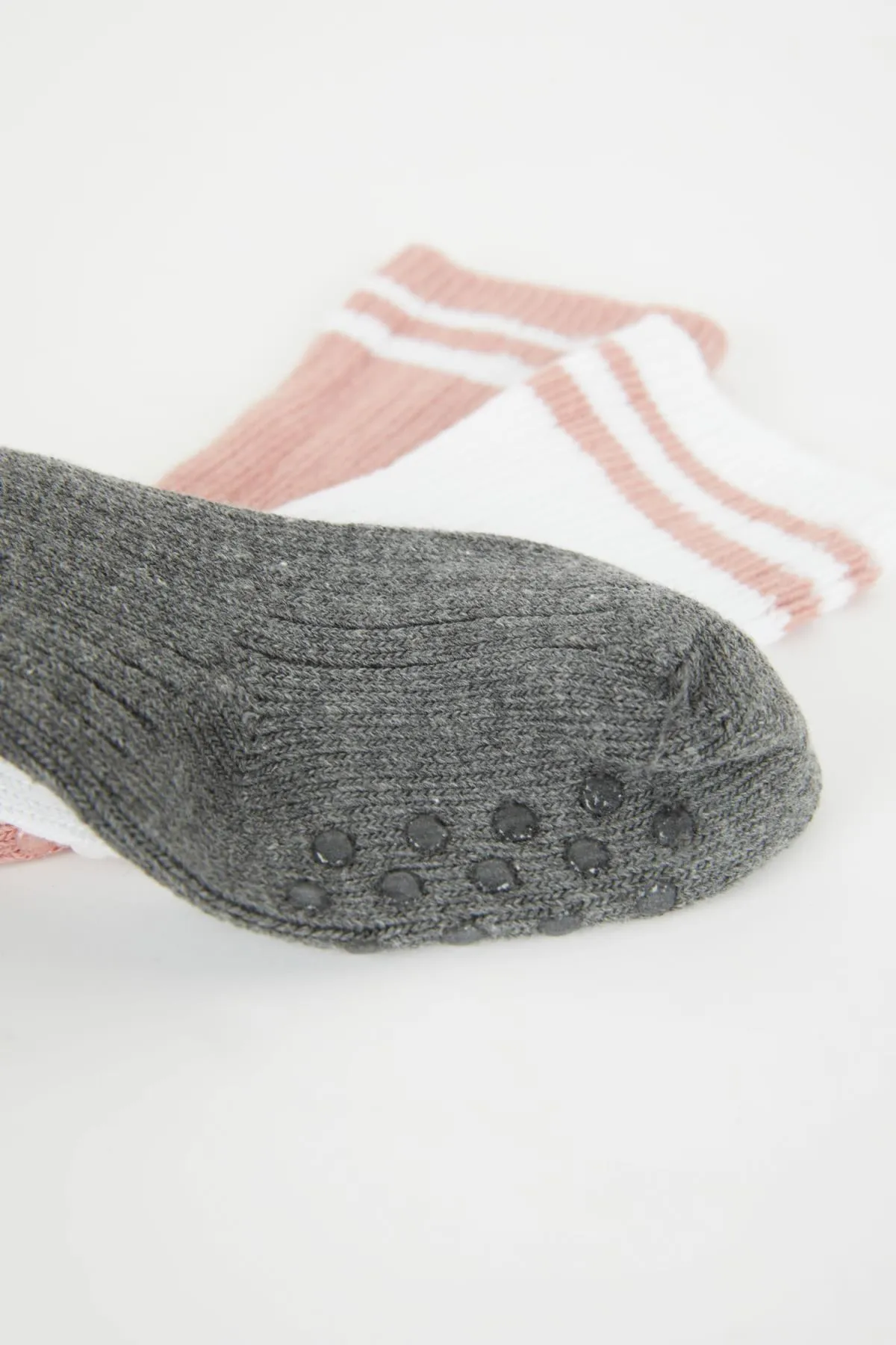 DeFacto  3-teilige Baumwoll-Wintersocken für Mädchen mit rutschfester Sohle