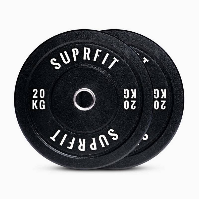 SUPRFIT Bumper Plates HiTemp White Logo (Paar) Hantelscheiben