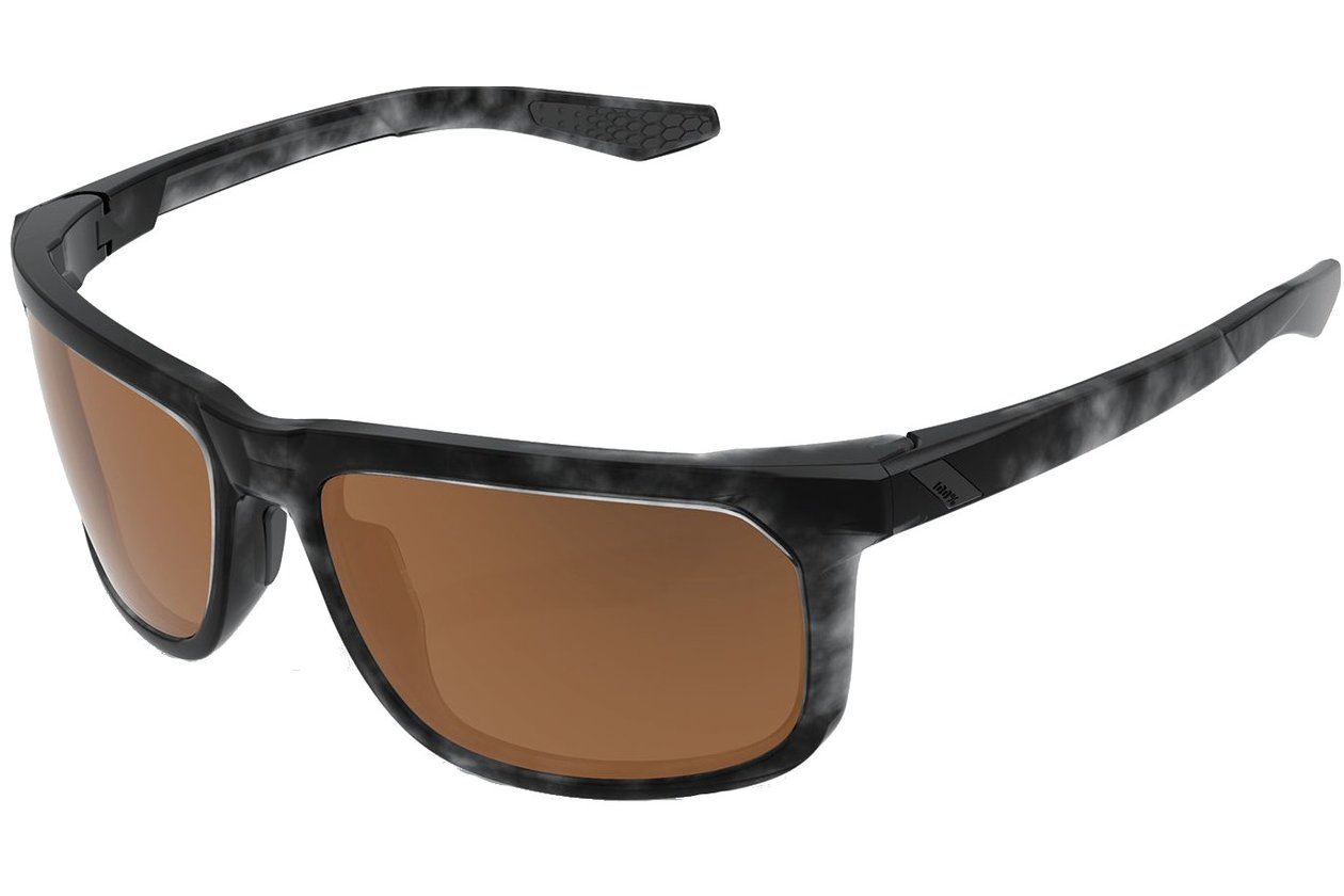 100 Percent Hakan matte black Havana / Bronze Lens