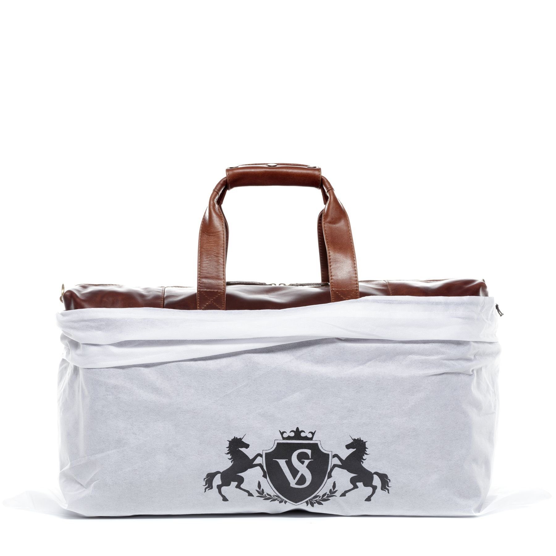 SID & VAIN Reisetasche Leder Weekender Unisex BRISTOLSIDE, Echtleder Reisegepäck für Damen & Herren, Sporttasche XL braun