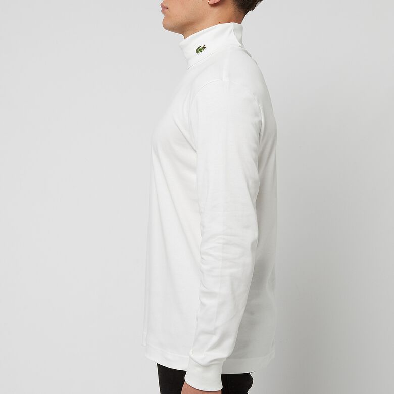 Lacoste Turtle Neck LS with Croc white