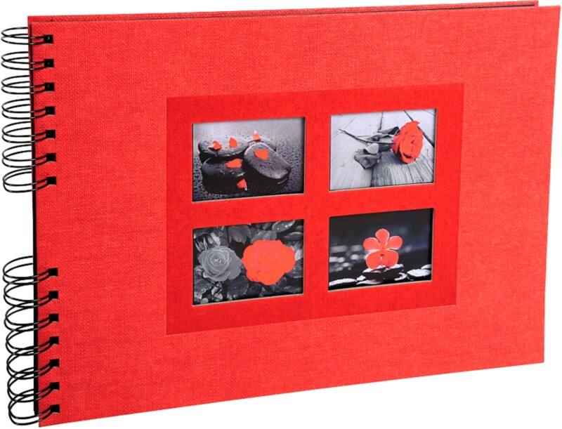 Exacompta Passion Spiralfotoalbum Hardback Papier 22 x 32 x 3 cm Rot