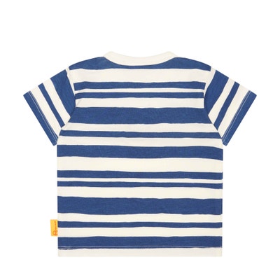 T-Shirt kurzarm, mittelblau für Jungs