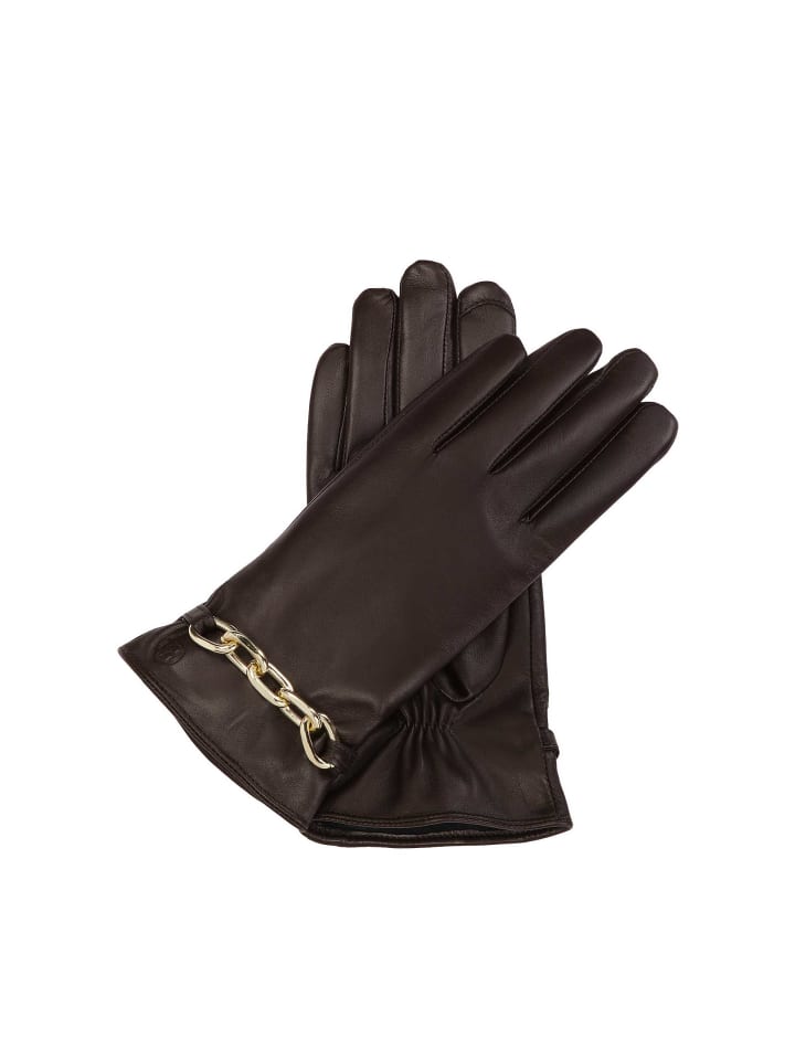 Kazar Handschuhe (Echt-Leder) in Dunkelbraun günstig kaufen