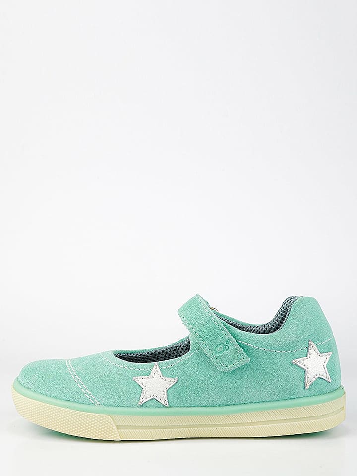 lamino Leder-Spangenballerinas in Grün günstig kaufen 30