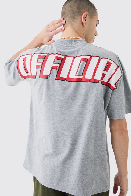 Oversize T-Shirt mit Official Print