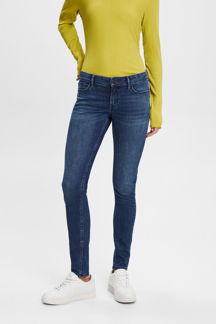 Skinny Jeans mit niedrigem Bund