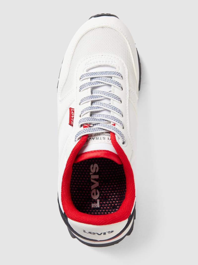 Sneaker mit Label-Detail Modell 'ALEX' in weiß