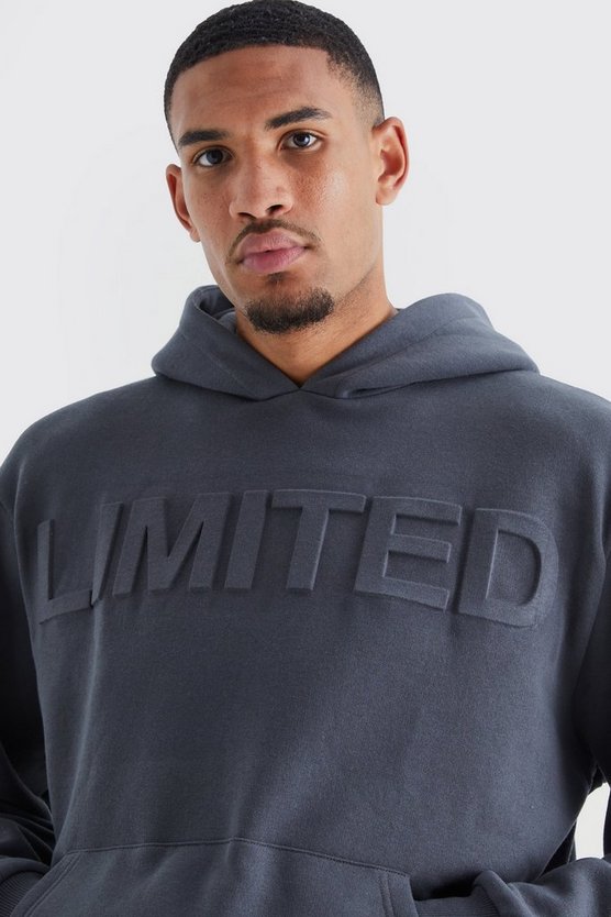 Tall kastiger Oversize Limited Hoodie