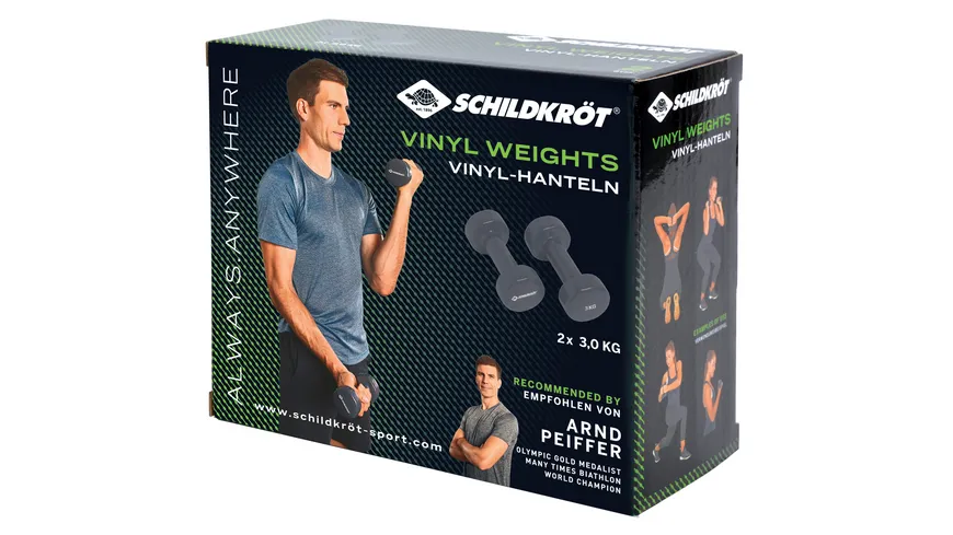 Schildkröt-Fitness - Vinyl Hantel Set, 2 x 3,0 kg