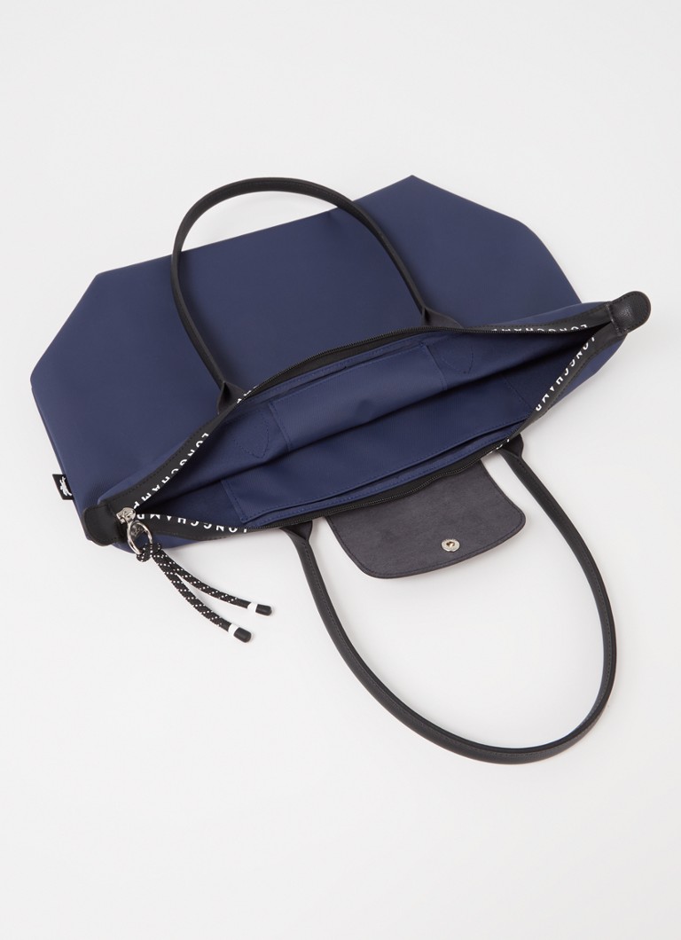 Longchamp Le Pliage Energy -olkalaukku L, kangasta, nahkayksityiskohdilla