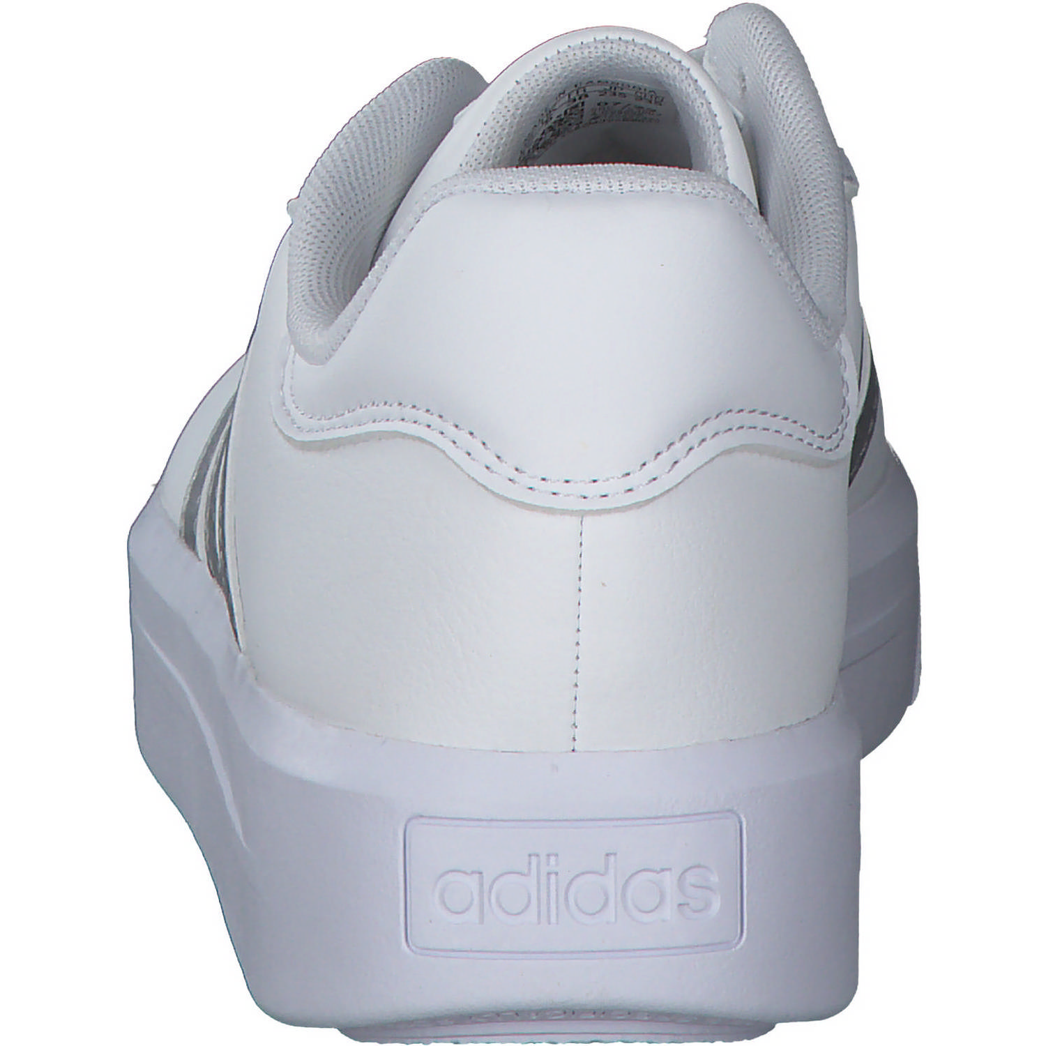 Adidas Core Court Platform, Sneakers Low, Damen, weiß silber