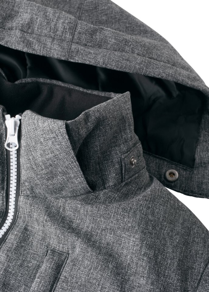 Gefütterte Winterjacke mit Kapuze
