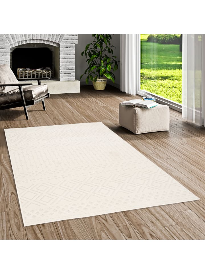 Pergamon Flachgewebe Teppich Sevilla in Creme günstig kaufen