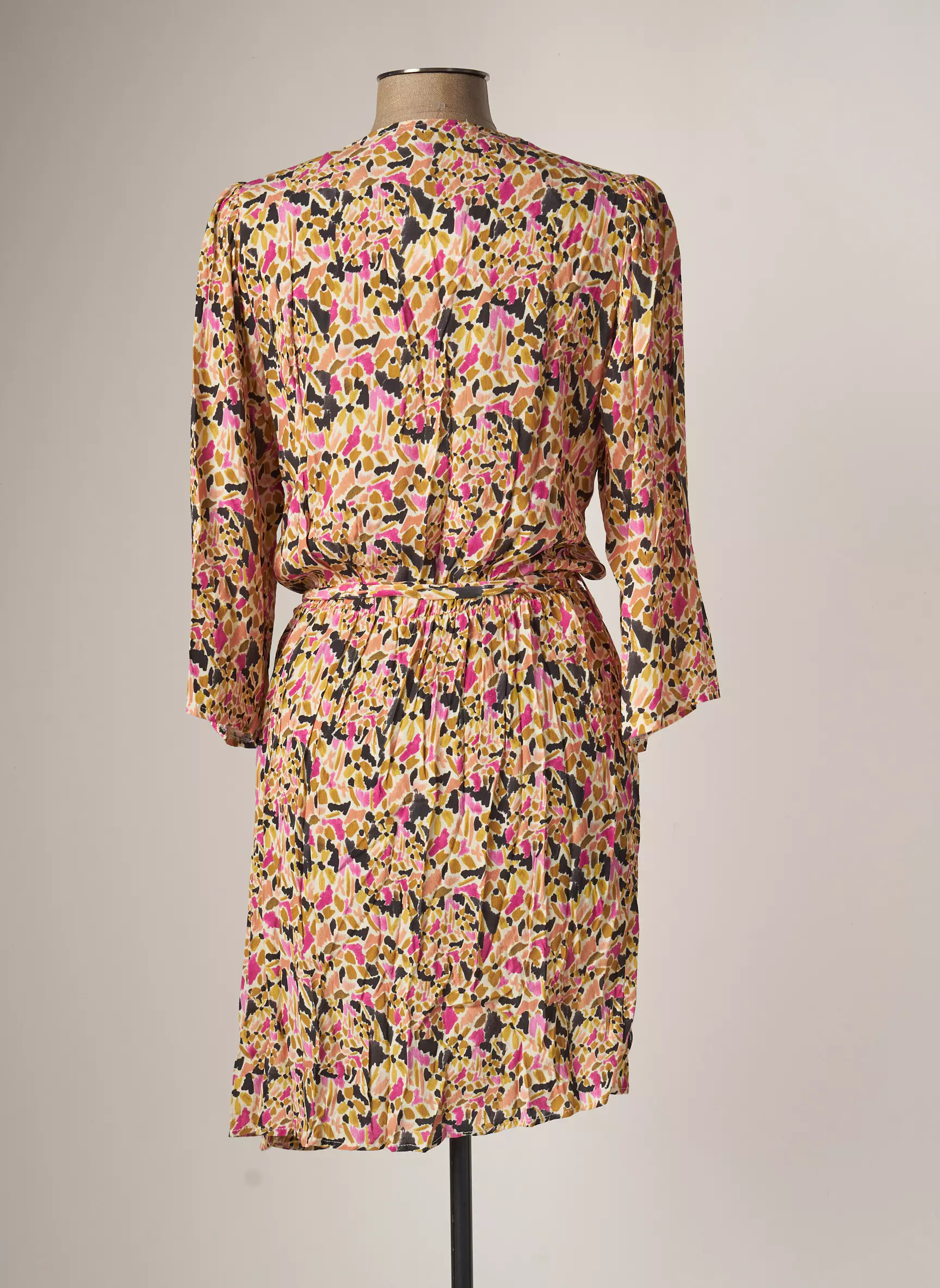 Ema Blue S Robes Mi Longues Femme couleur rose