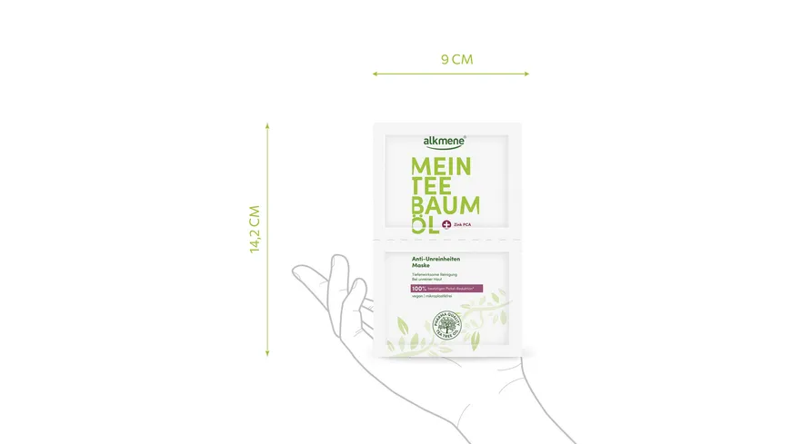 alkmene Mein Teebaumöl Anti-Unreinheiten Maske 14 ml