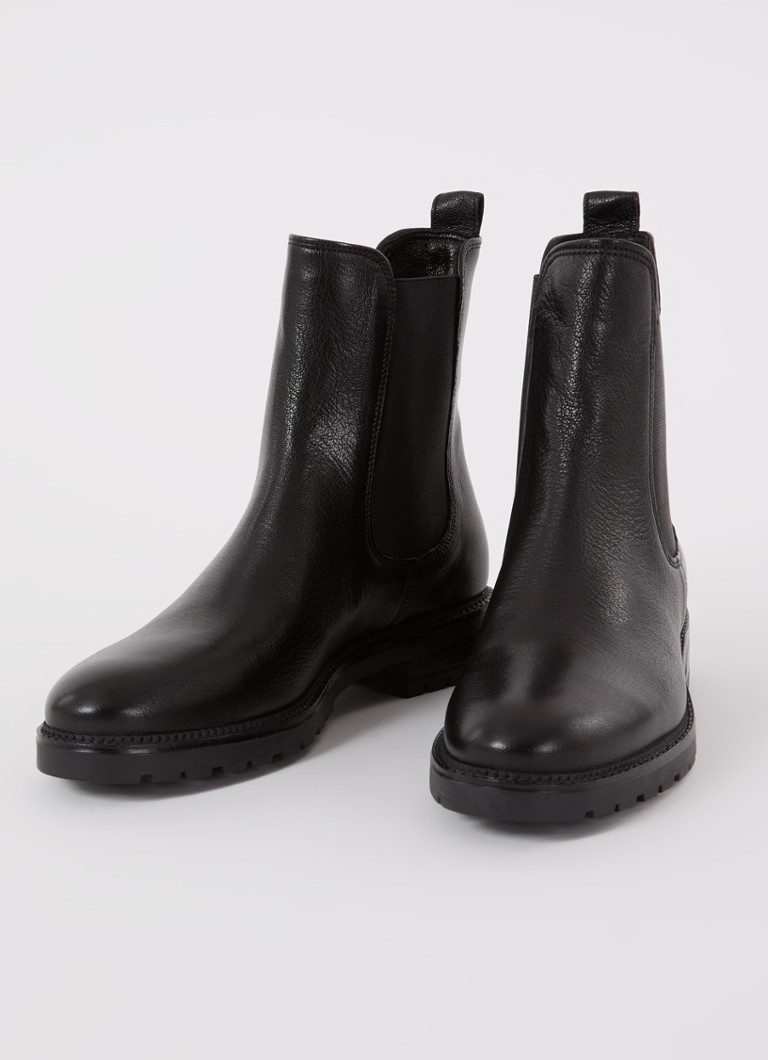 Dune London  Poema chelsea boot van leer
