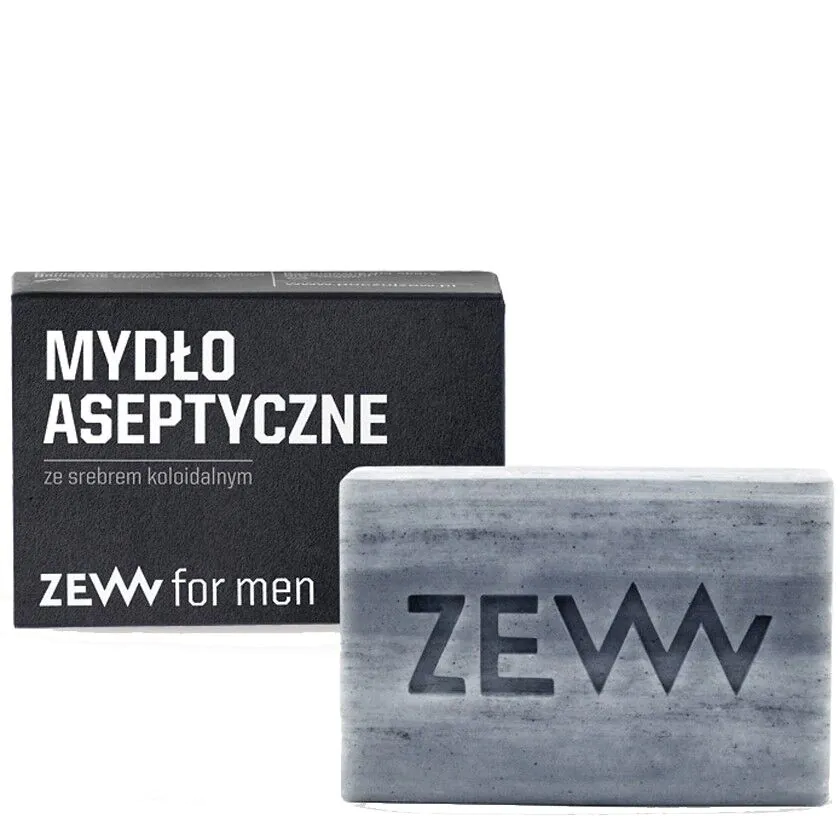 ZEW Για Άνδρες με Κολλοειδές Ασήμι - Ασηπτικό Σαπούνι 85 γρ