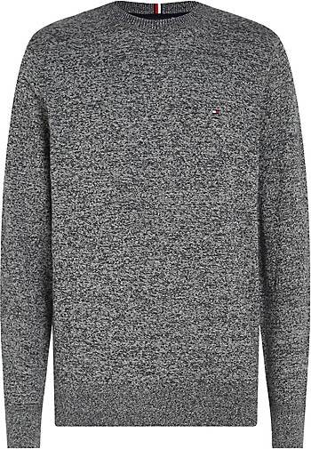 TOMMY HILFIGER Herren Strickpullover Rundhals Baumwolle/Kaschmir Regular Fit