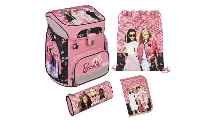 Scooli Barbie EasyFit Schulranzen-Set 5teilig