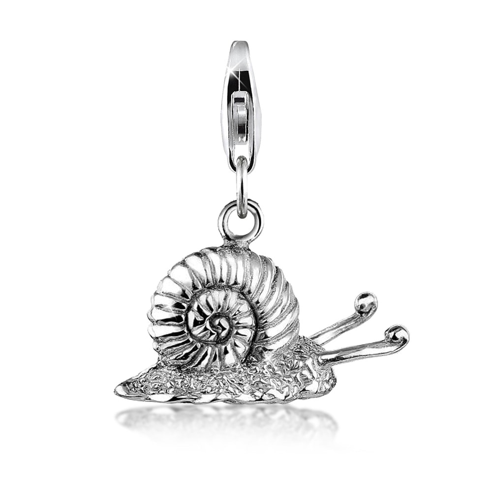 Nenalina Nenalina Amulette Femmes pendentif escargot en argent sterling 925 Pendentif