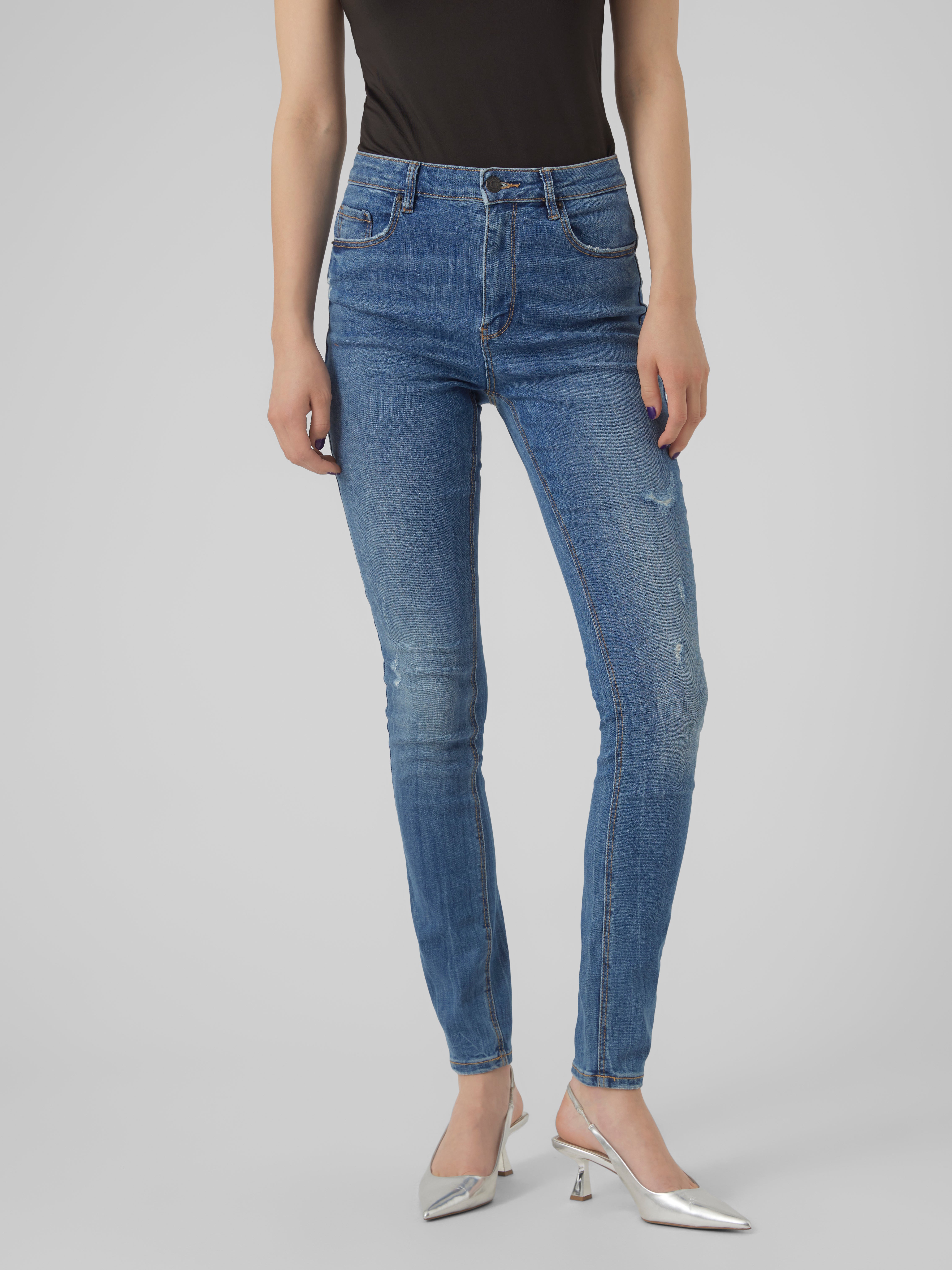 VMSOPHIA Hohe Taille Skinny Fit Jeans