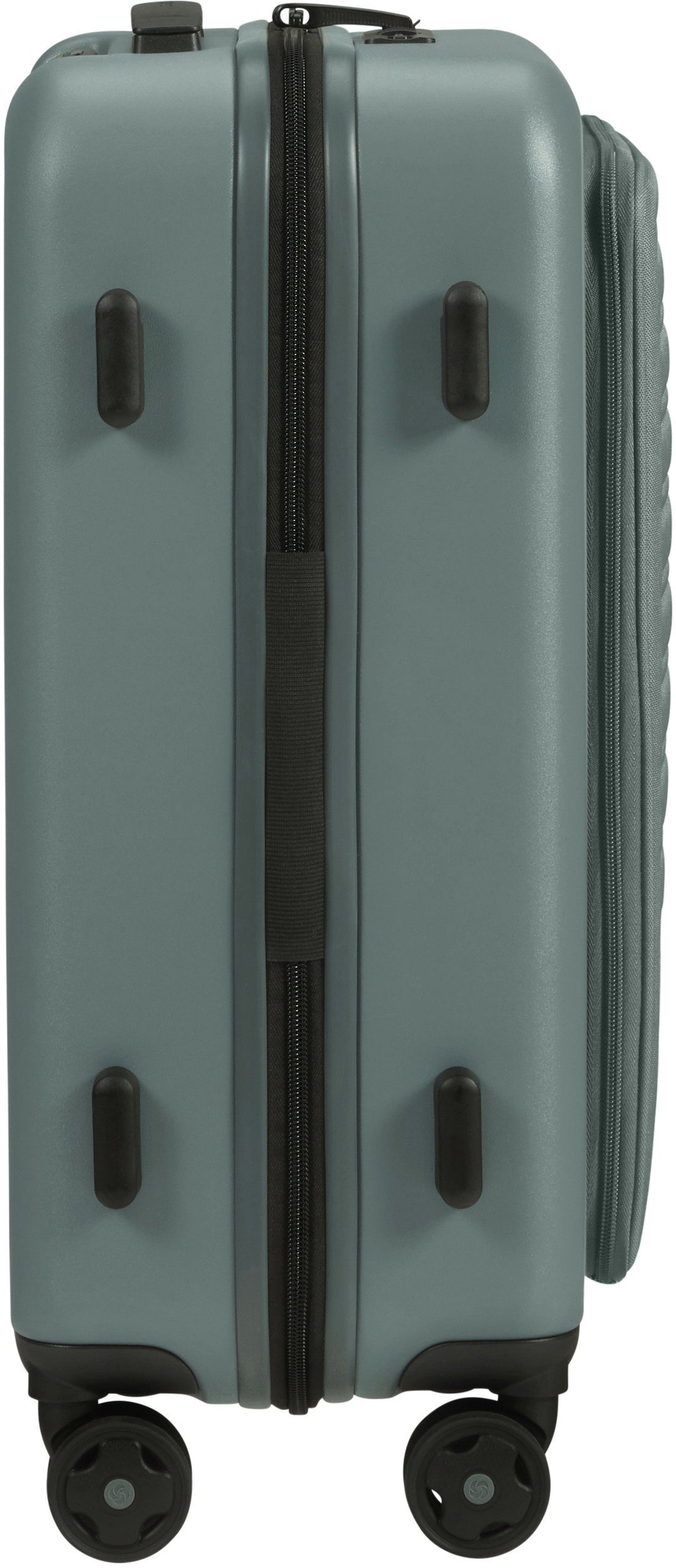 Samsonite Hartschalen-Trolley Stackd, 55 cm, 4 Rollen, mit Volumenerweiterung und USB-Schleuse; enthält recyceltes Material