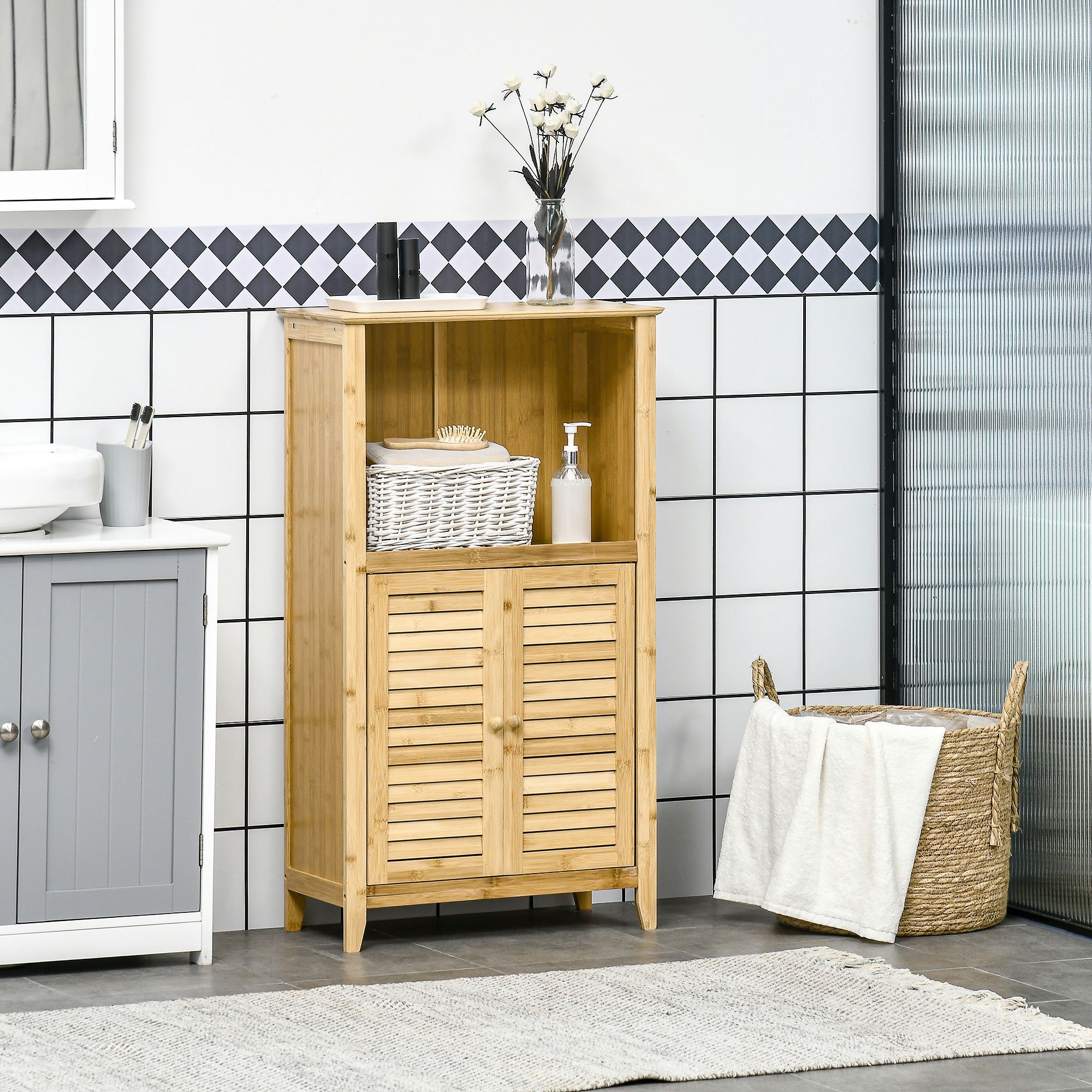 HOMCOM Badkommode Badschrank