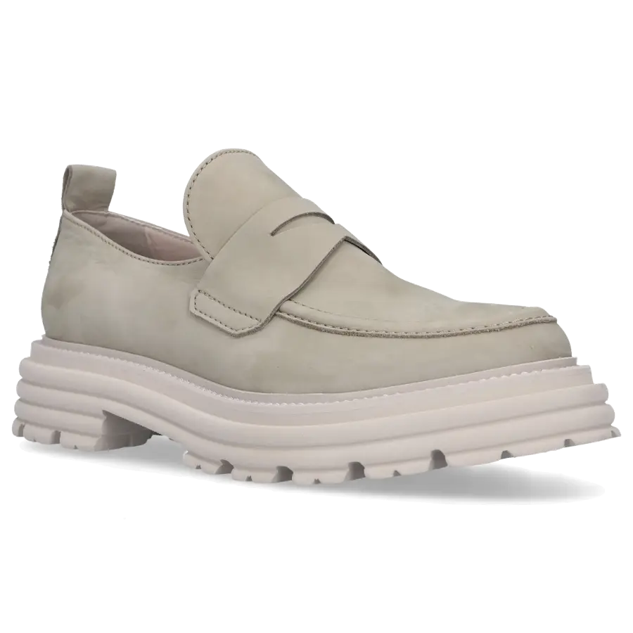 305 SOBE - Loafer LOTTE Nubukleder - grün