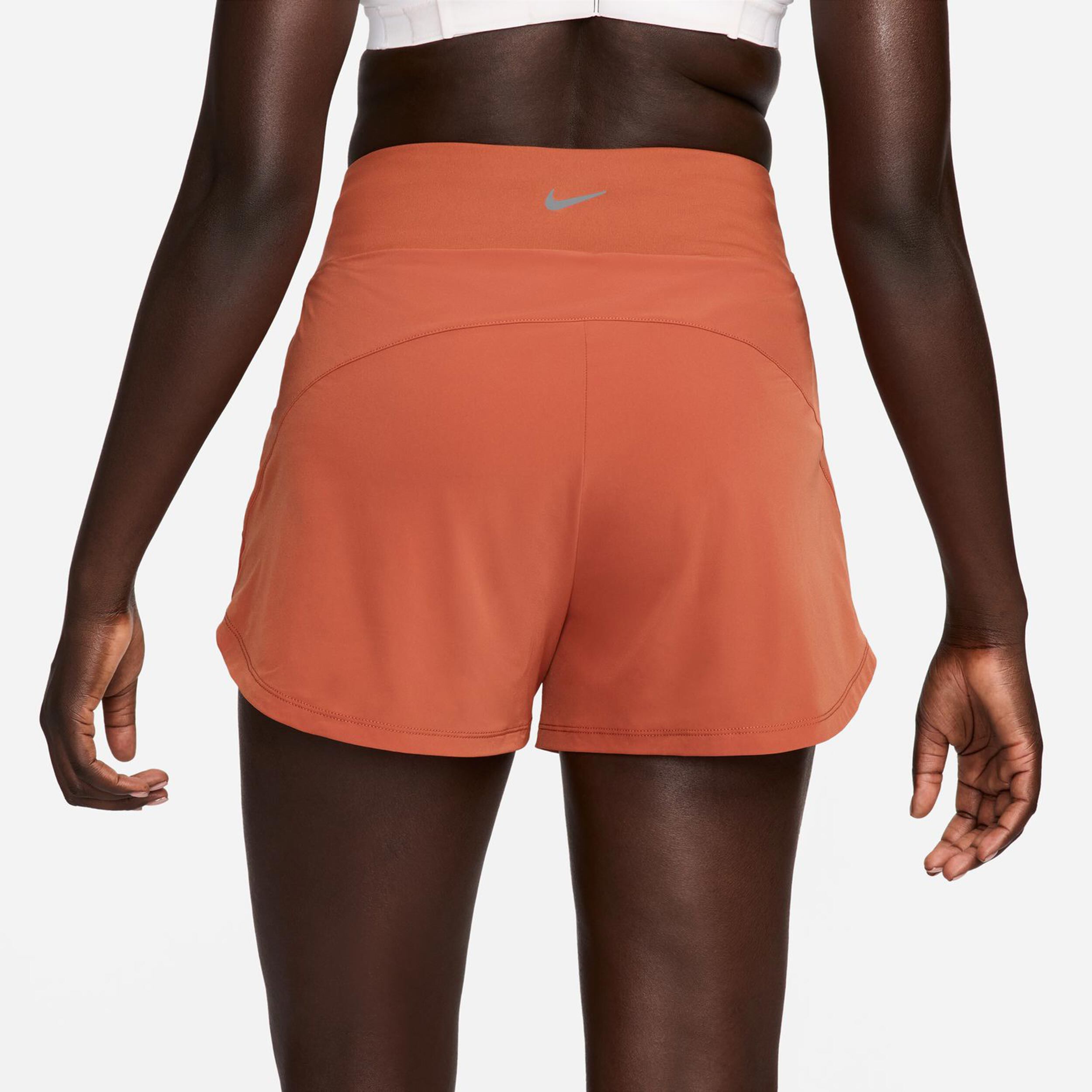 Dri-Fit Bliss Fitness High-Waisted 3in Shorts Damen - Braun