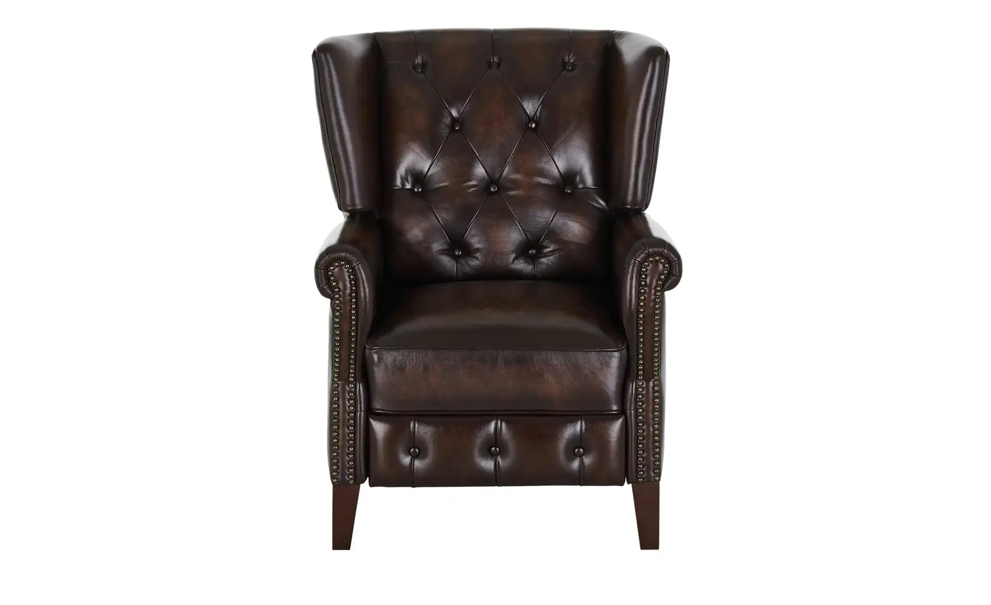 Primo Relaxsessel aus Echtleder Chesterfield