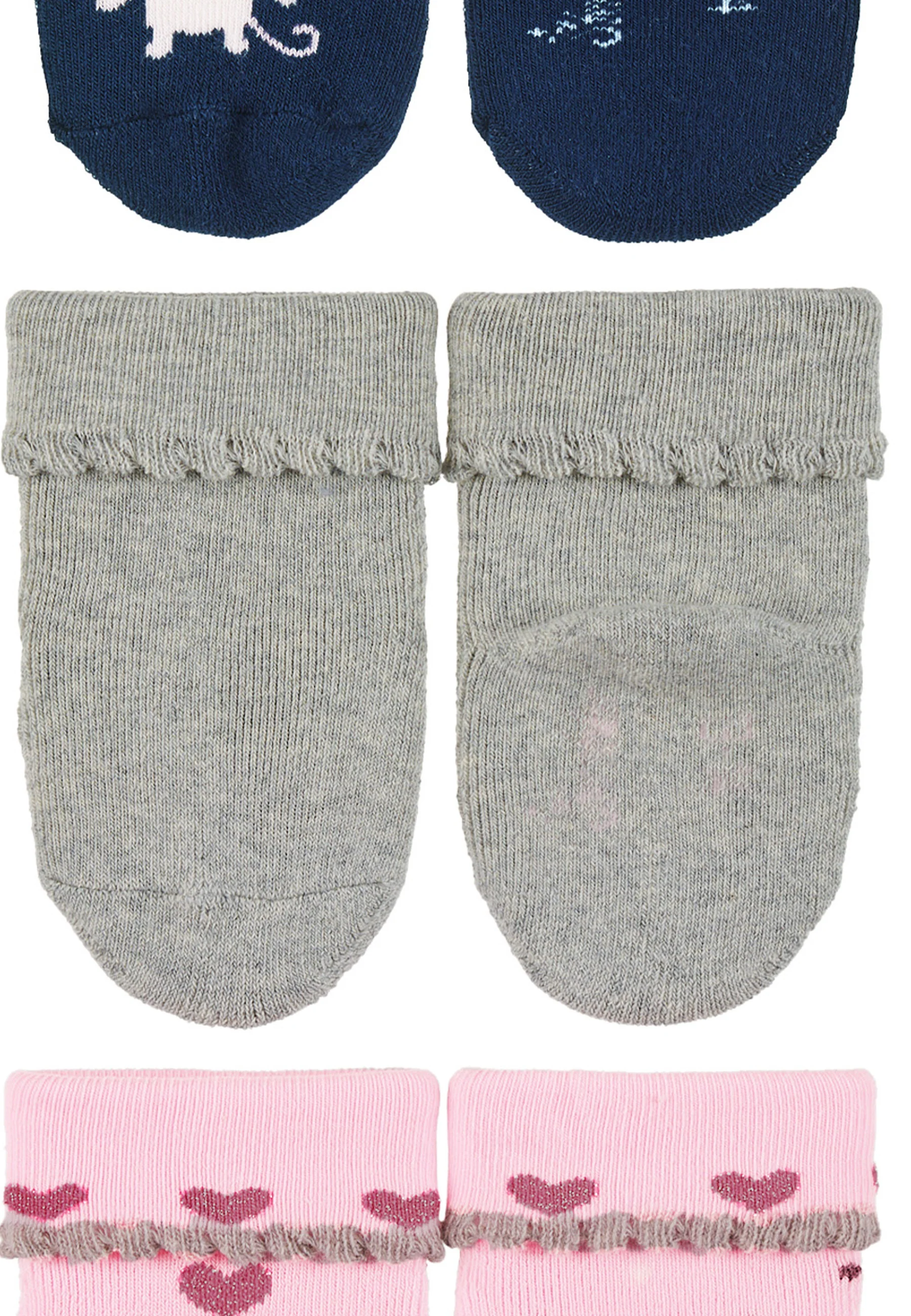 Babysocken 3er-Pack Maus