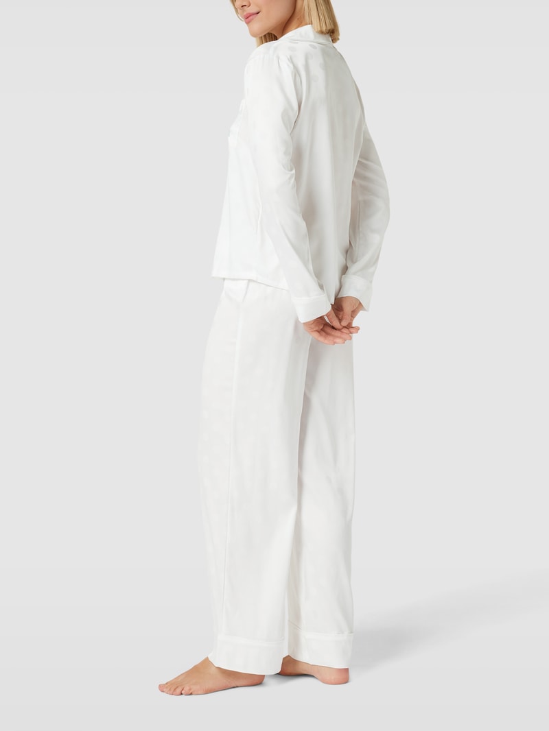 Damen Pyjama mit Allover-Muster in offwhite