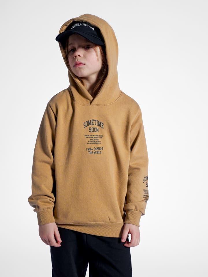 Sometime Soon Sometime Soon Kapuzenpullover Stmdimas Hoodie Kinder in SEPIA TINT günstig kaufen